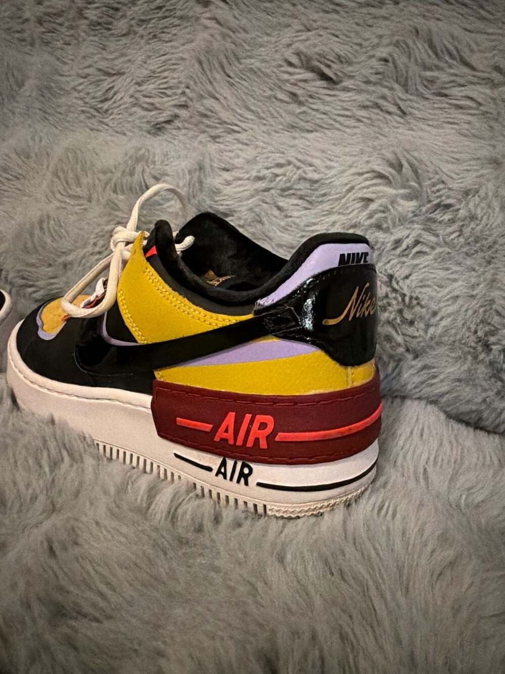 Nike Air Force 1 Shadow Sisterhood Team Red Orange Women's Size 8.5 - Picture 10 of 11